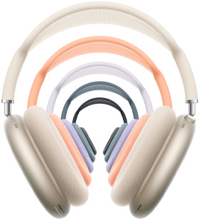 AirPods Max 2, audífonos de diadema, color morado, almohadilla, brazos telescópicos, diadema